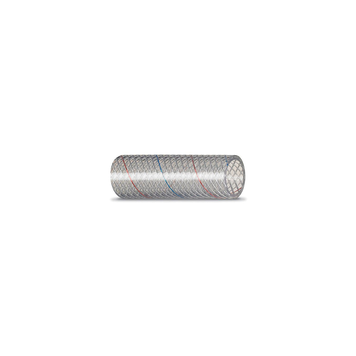 Seachoice 23541 Clear Reinforced PVC Tubing w/Red & Blue Tracer - 162 Series3/8″ x 50'