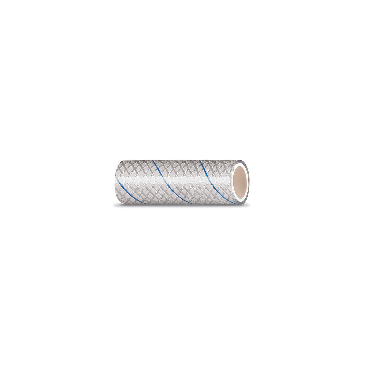 Seachoice 23561 Clear Reinforced PVC Tubing w/Blue Tracer - 164 Series 1/2″ x 25'