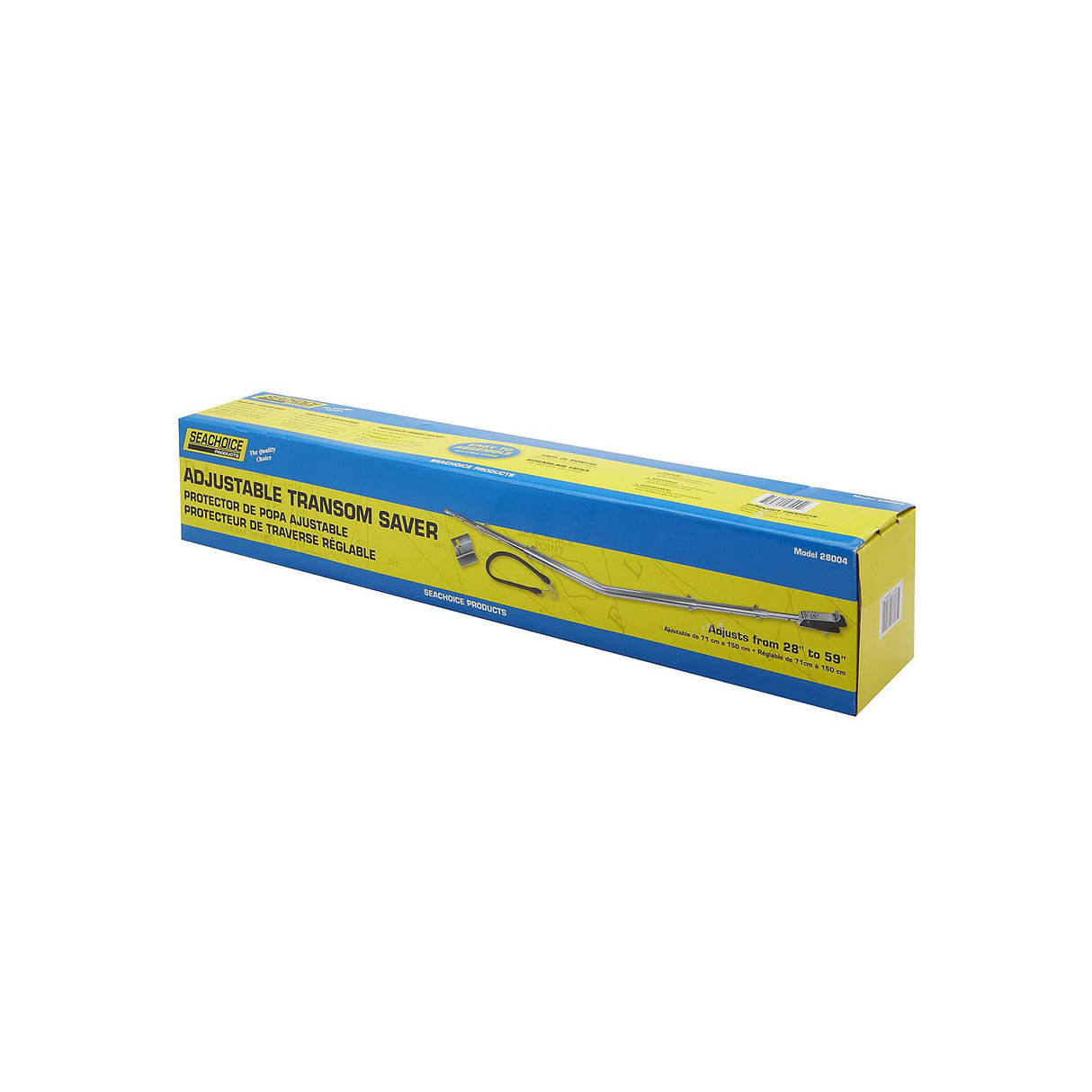Seachoice 28004 Adjustable Angled Transom Saver, 28" - 59"
