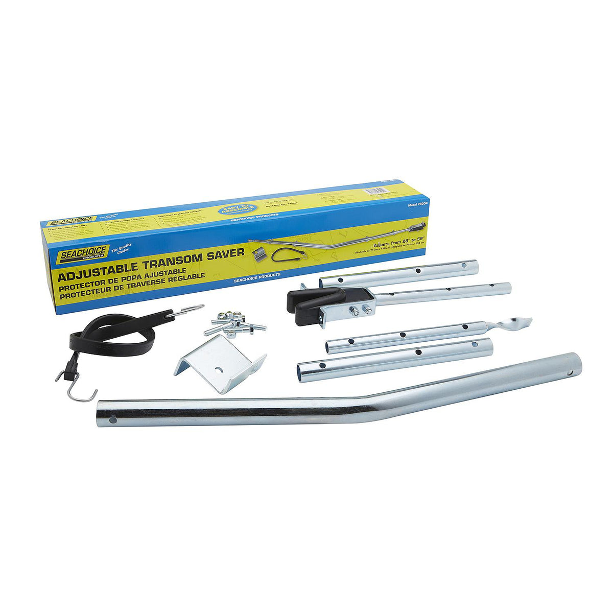 Seachoice 28004 Adjustable Angled Transom Saver, 28″ - 59″