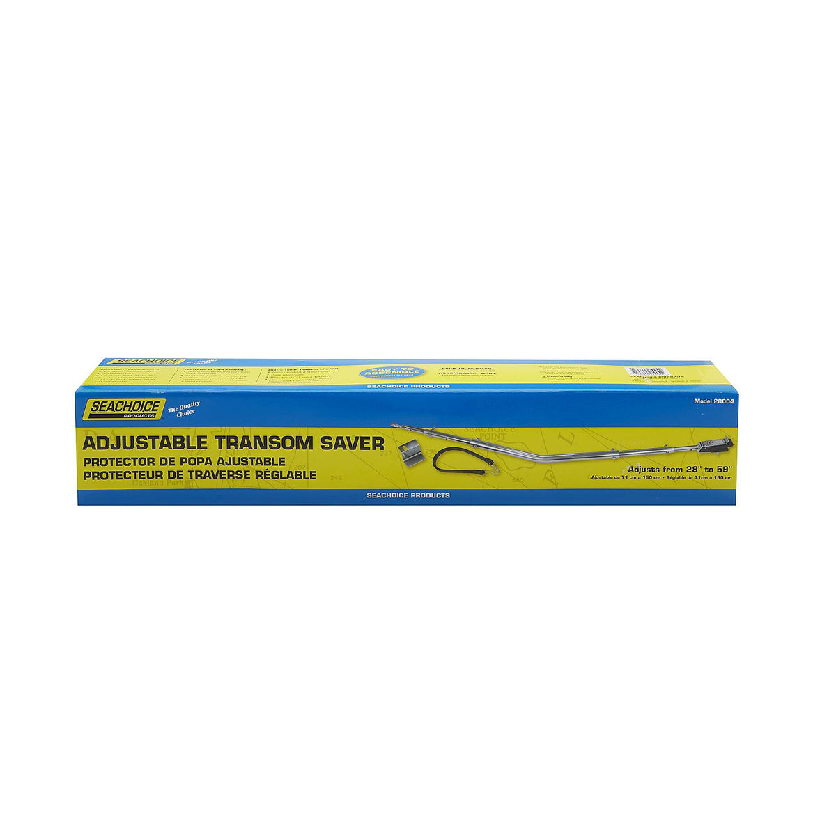 Seachoice 28004 Adjustable Angled Transom Saver, 28″ - 59″