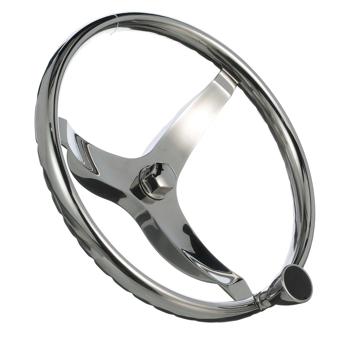 Seachoice Stainless Steel Sports Steering Wheel With Turning Knob