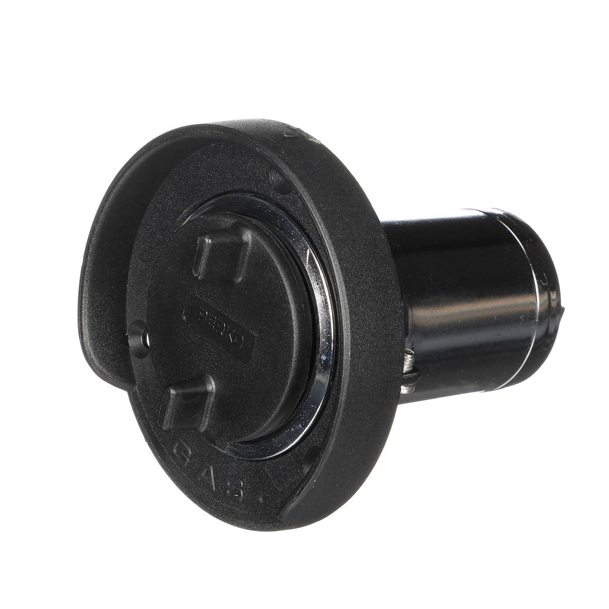 Seachoice Chrome Plated Zinc Gas Deck Fill With Cap (Strap Tether) For 1-1/2″ Hose