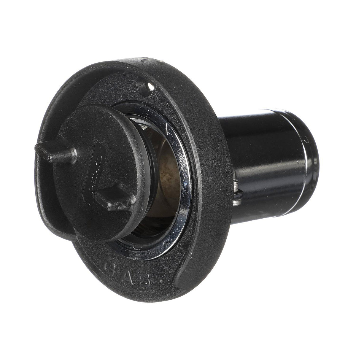 Seachoice Chrome Plated Zinc Gas Deck Fill With Cap (Strap Tether) For 1-1/2″ Hose