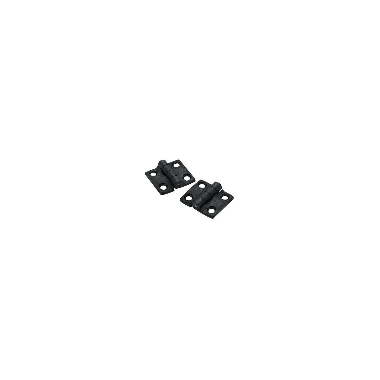 Seachoice Butt Hinge, 1-1/2" x1-3/8 Black Nylon , Pair