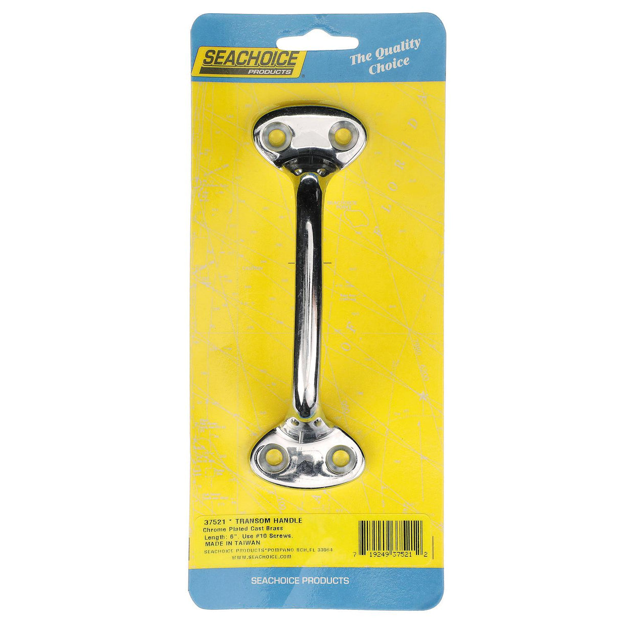 Seachoice Chrome Plated Brass Transom Handle 6"