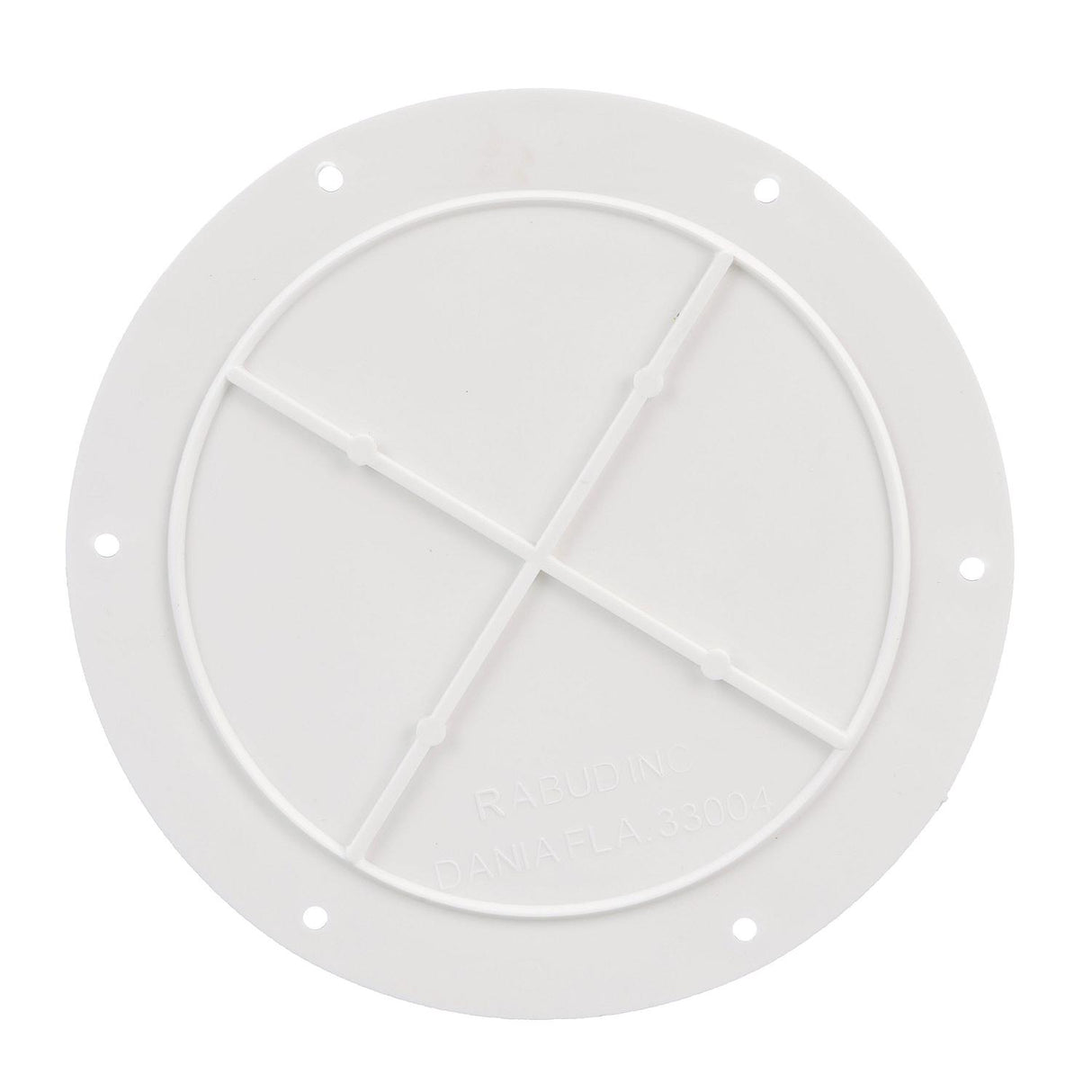Seachoice Polypropylene Cover Plate Arctic White OD: 7-5/8"