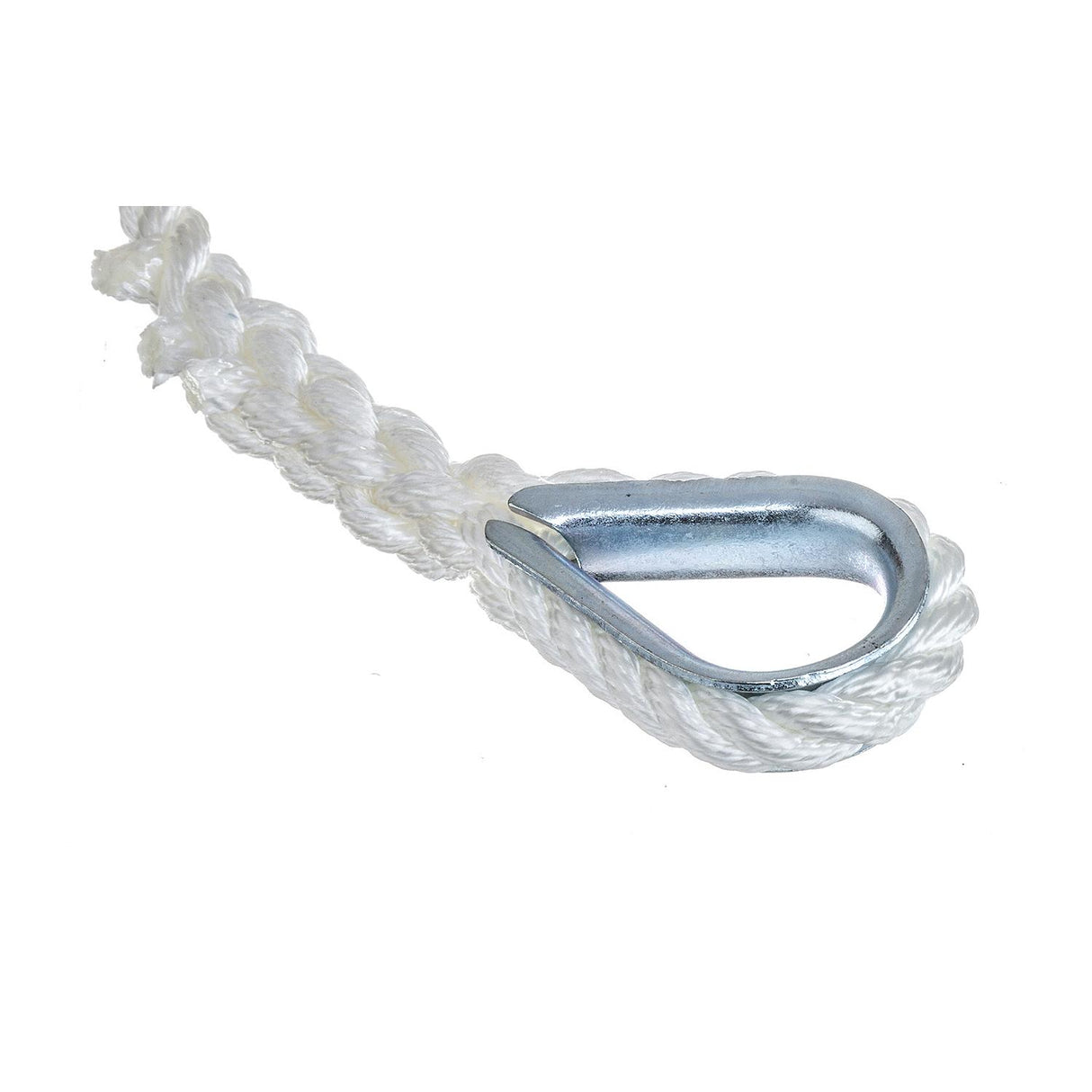 Seachoice 40691 3-Strand Twisted Nylon Anchor Line - White, 3/8" x 50'