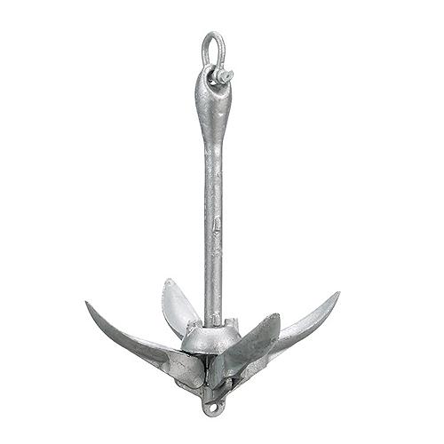 Seachoice 41040 Galvanized Folding Grapnel Anchor, 13 lbs.