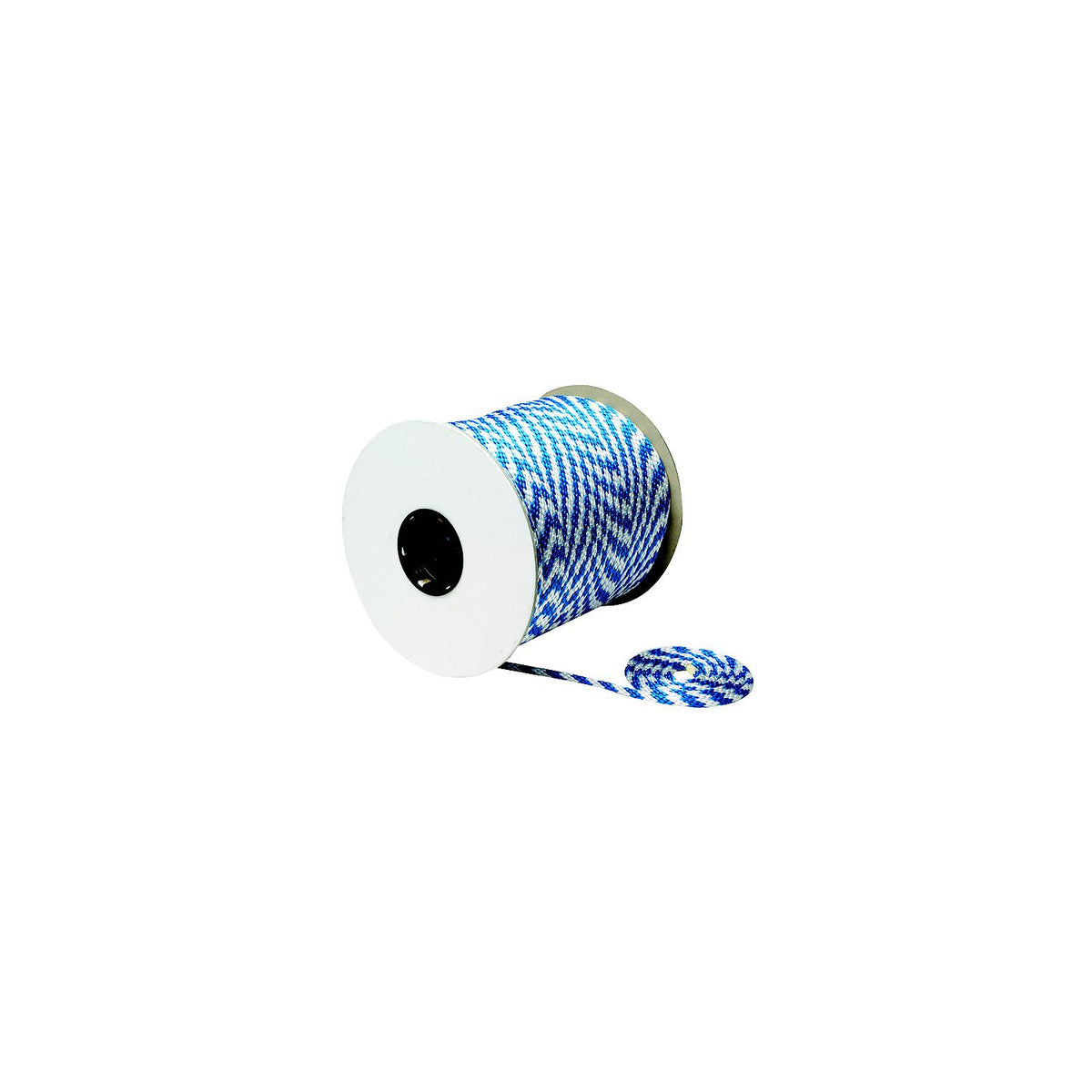 Blue/White Solid Braid MFP Multi-Purpose Spool (Derby Rope), 3/8″ x 500'