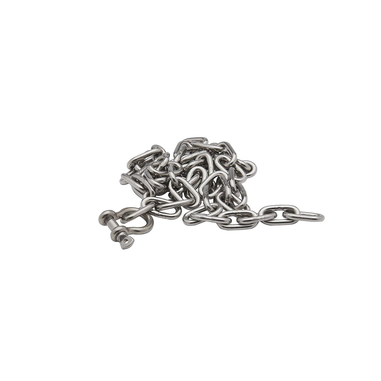 Seachoice 44103 Stainless Steel Anchor Lead Chain, 3/16" x 4', 1/4" Shackle