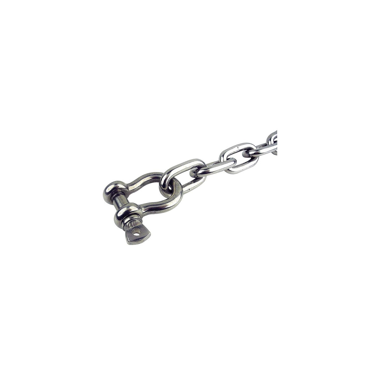 Seachoice 44123 Stainless Steel Anchor Lead Chain, 1/4" x 4', 5/16" Shackle