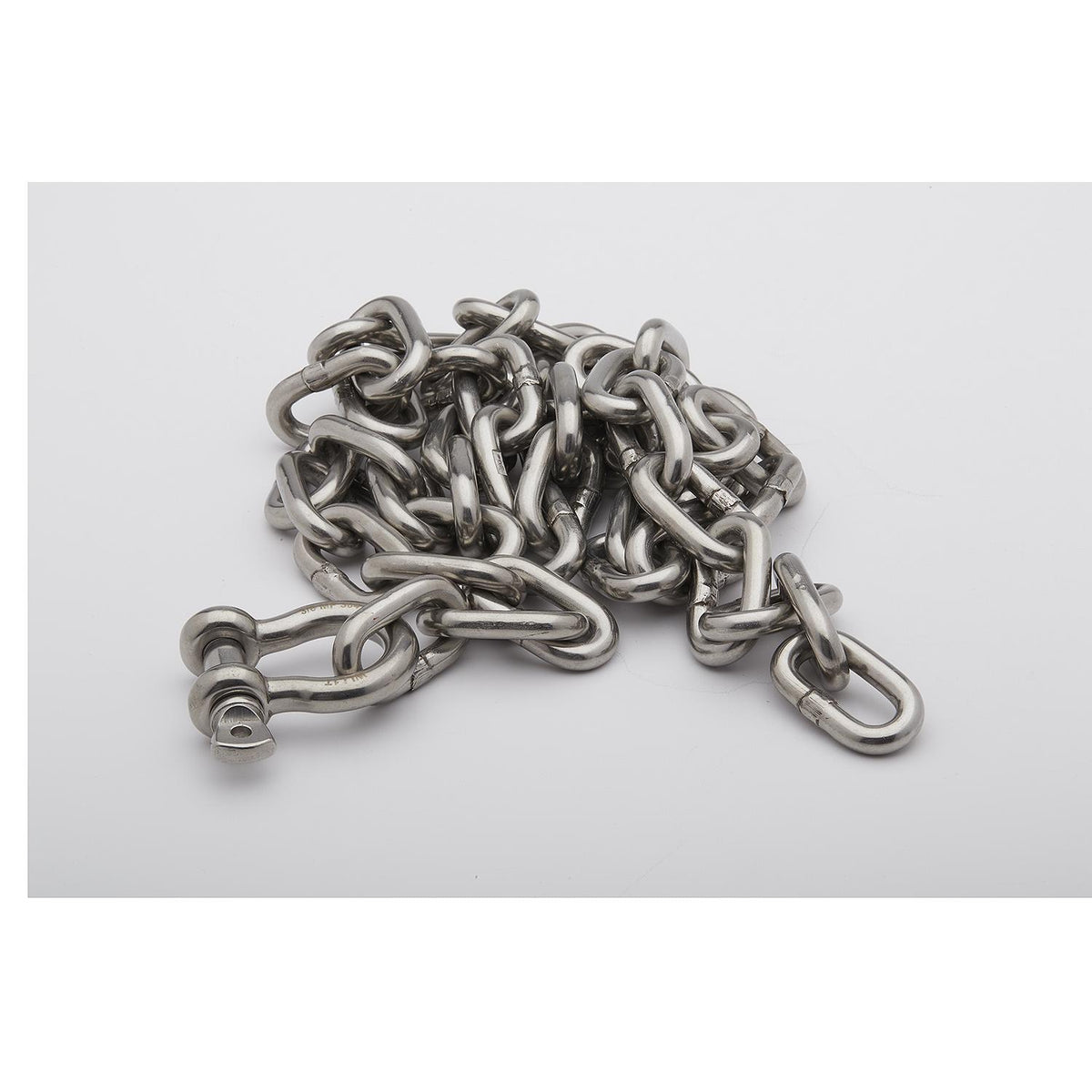 Seachoice 44143 Stainless Steel Anchor Lead Chain, 5/16″ x 5', 3/8″ Shackle