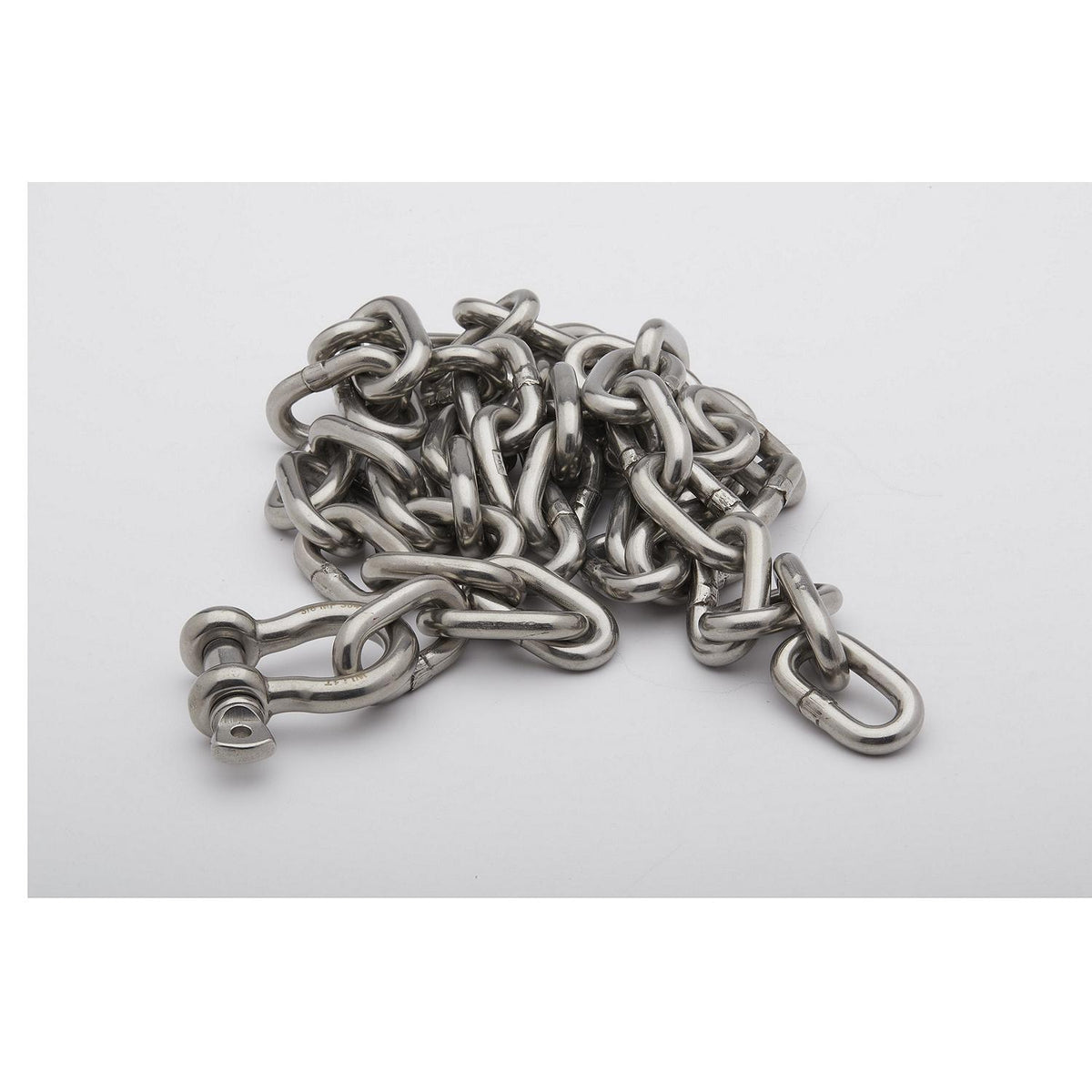 Seachoice 44143 Stainless Steel Anchor Lead Chain, 5/16″ x 5', 3/8″ Shackle