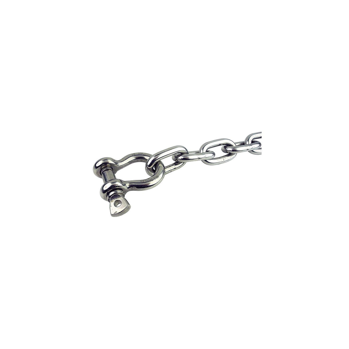 Seachoice 44143 Stainless Steel Anchor Lead Chain, 5/16″ x 5', 3/8″ Shackle