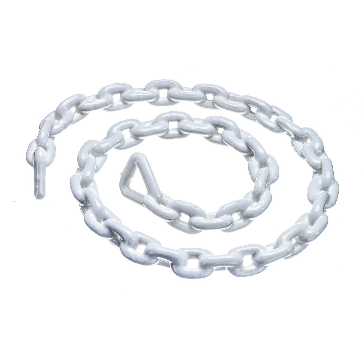Seachoice White PVC Coated Galvanized Anchor Lead Chain 1/4″ x 4'