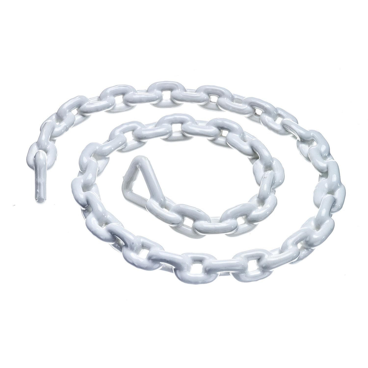 Seachoice White PVC Coated Galvanized Anchor Lead Chain 5/16″ x 5'