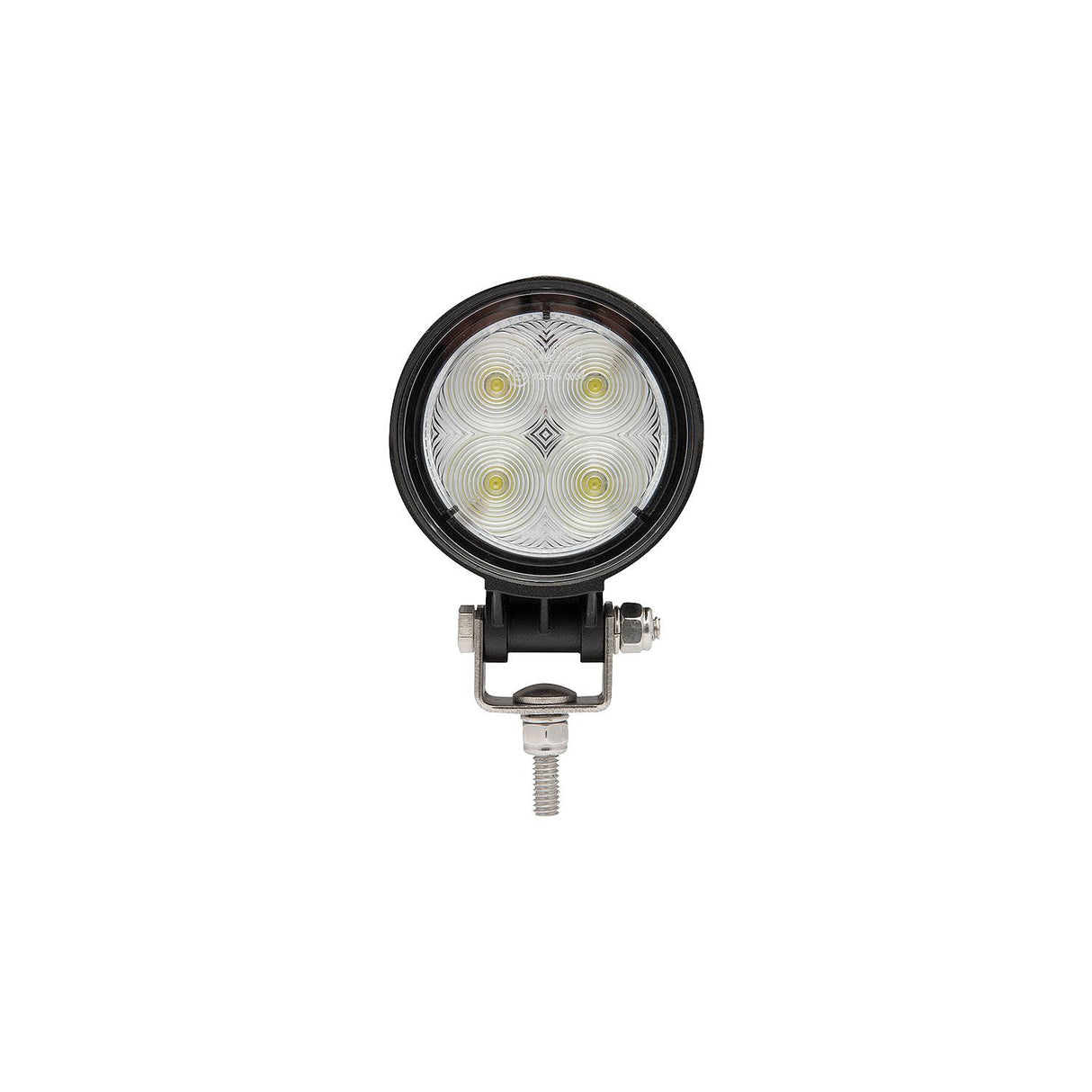 Seachoice 51601 LED Flood Beam Round Work Light, 12/24V, Black Housing, 4 LEDs