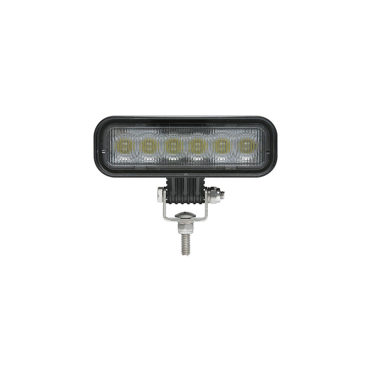 Seachoice 51641 LED Flood Beam Rectangular Work Light, 12/24V, Black Housing, 6 LEDs