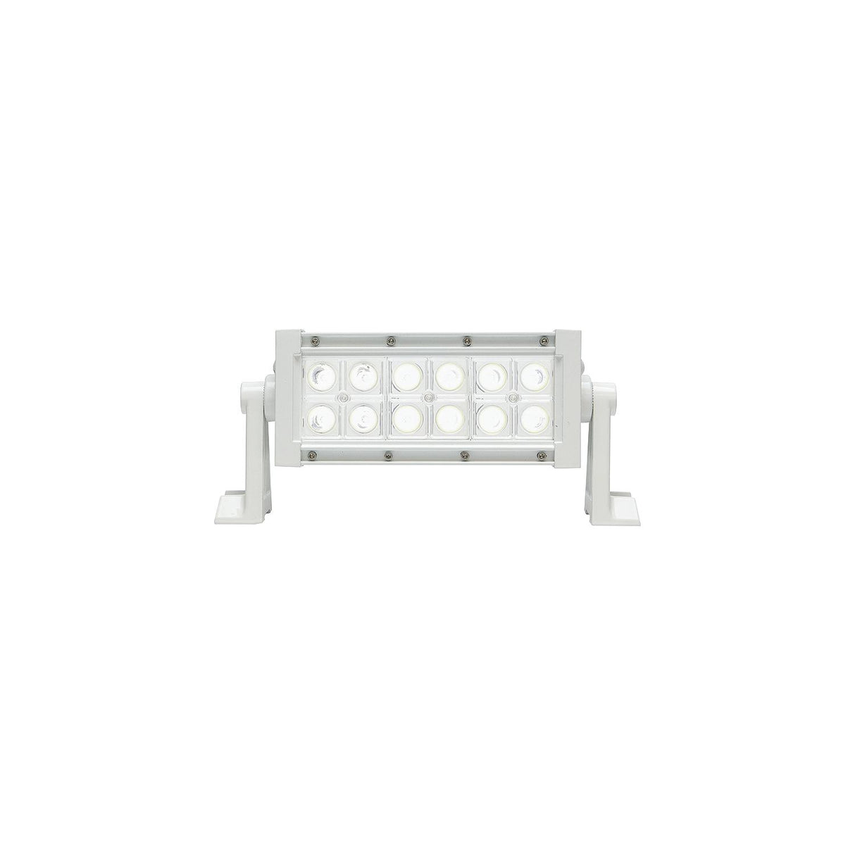 Seachoice 51703 LED Spot/Flood Light Bar, White Housing, 12 LEDs, 7.25", 12/24V