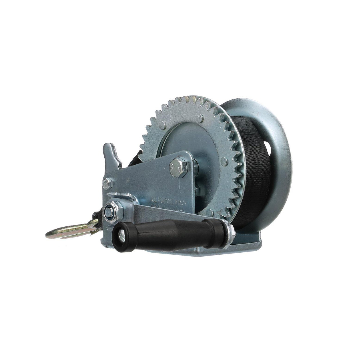 Seachoice 52161 1,000 Lb. Manual Trailer Winch, 1-Speed, 25-Ft. Strap w/Snap Hook