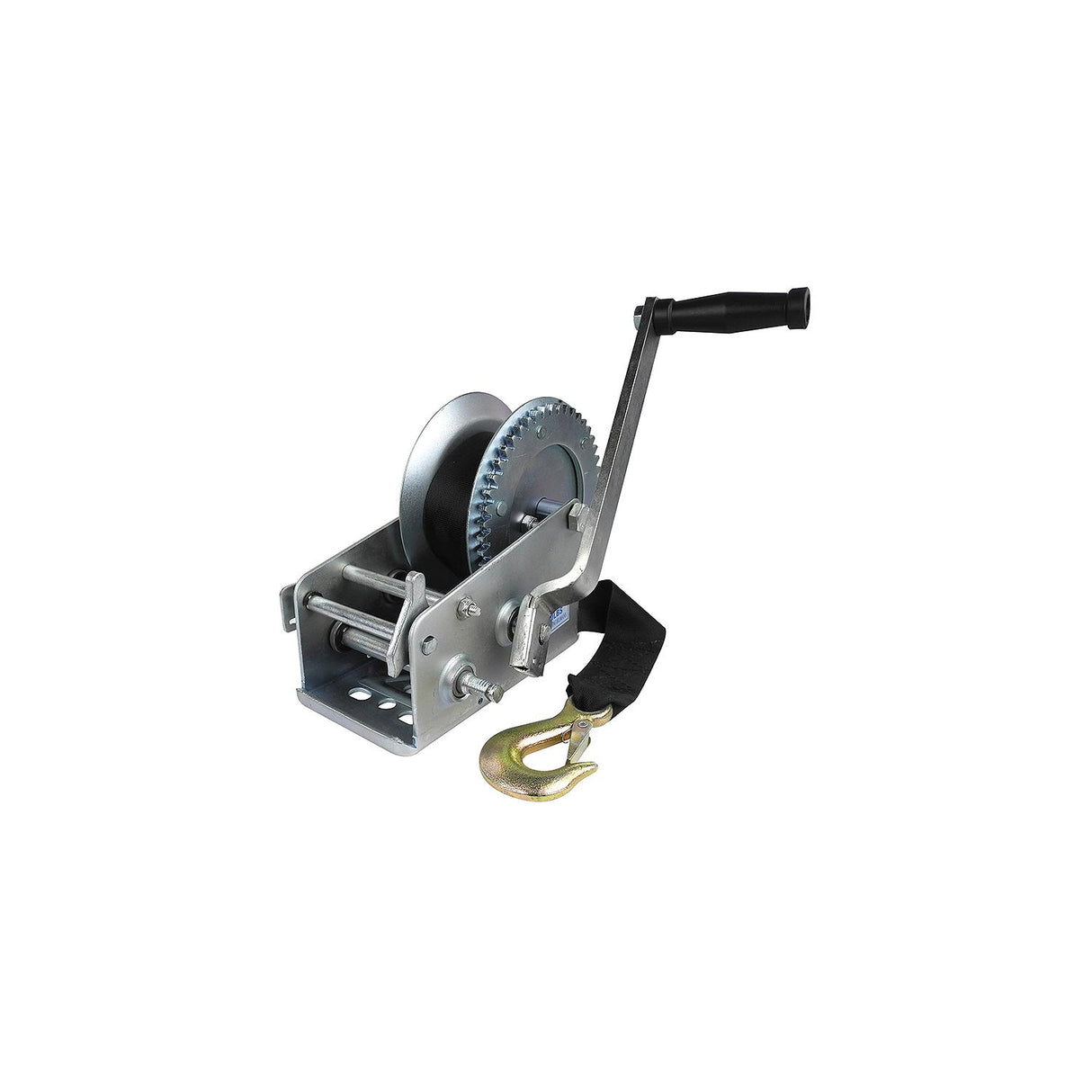 Seachoice 52251 2,000 Lb. Manual Trailer Winch, 2-Speed, 25-Ft. Strap w/Snap Hook