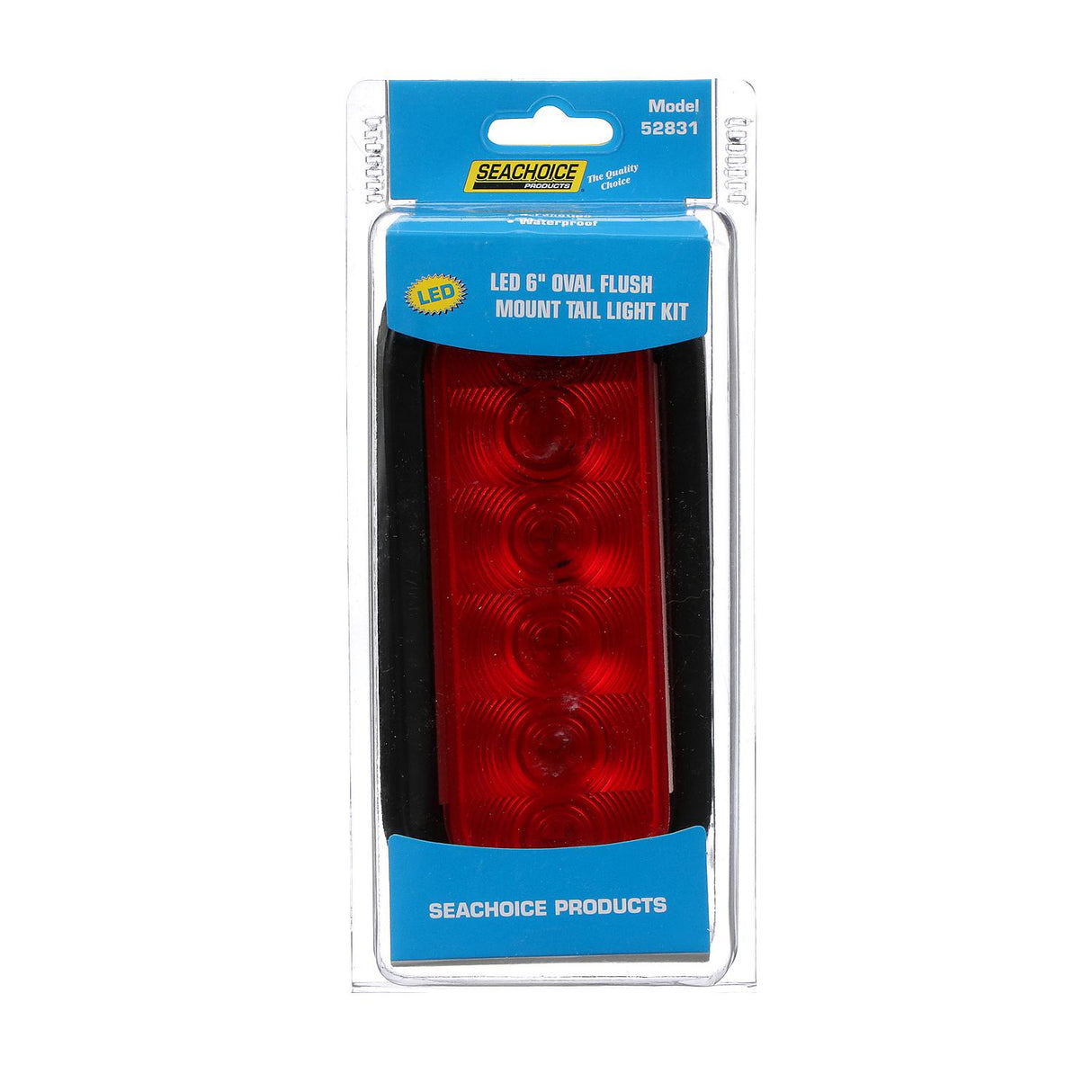 Seachoice 52831 LED 6″ Oval Sealed Tail Light Kit For Flush Mount