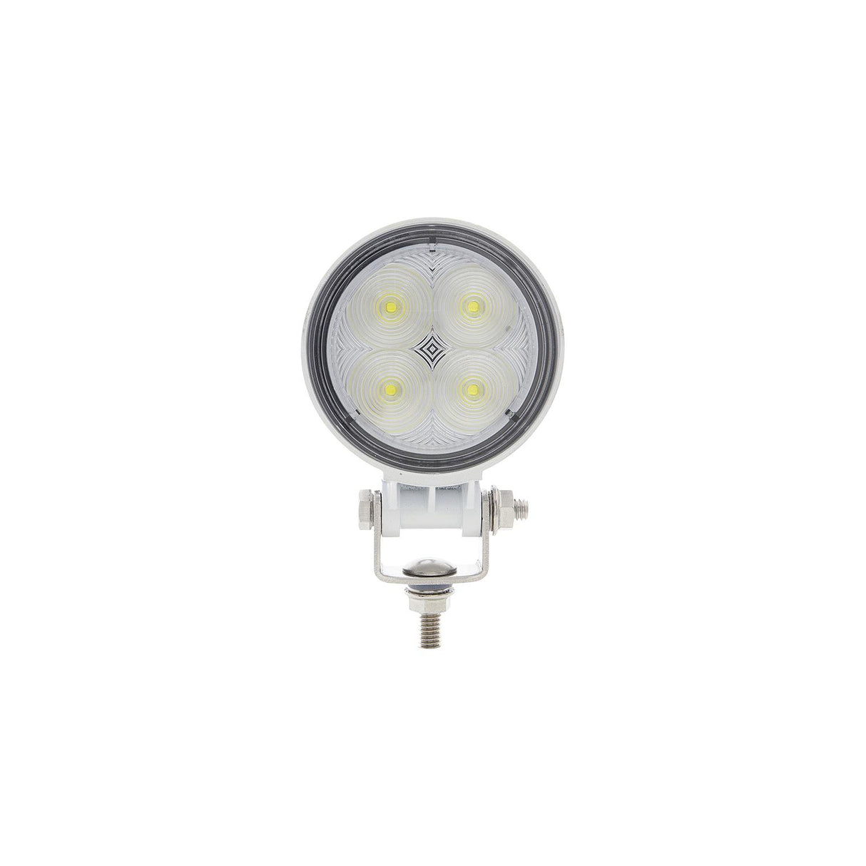Seachoice 53004 LED Flood Beam Round Work Light, 12/24V, White Housing, 4 LEDs