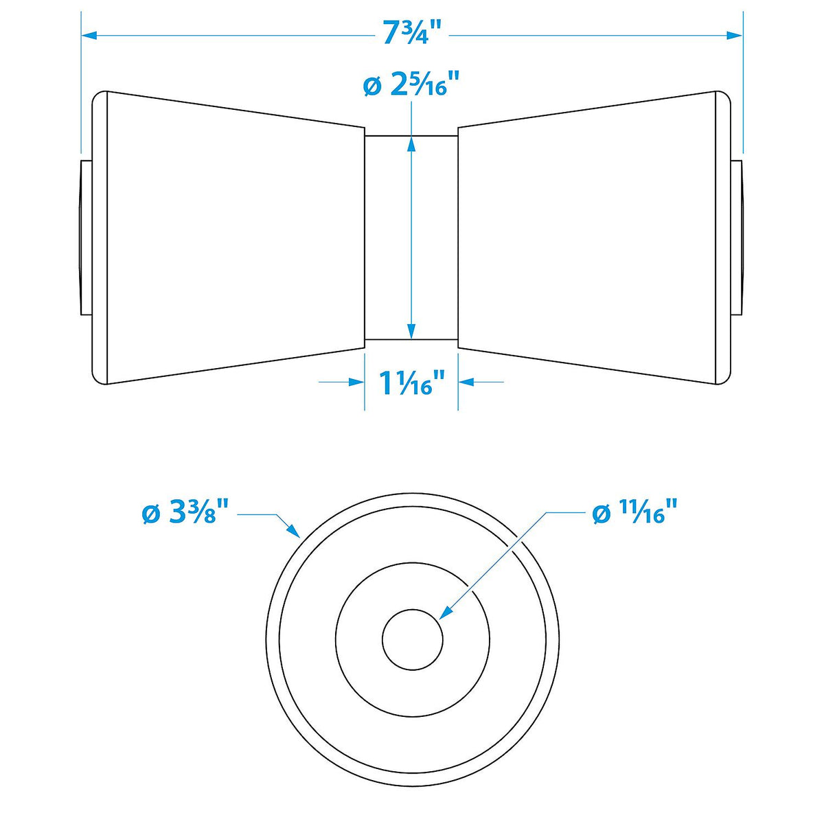 Heavy Duty Keel Roler-8 -5/8 Id(Bulk)
