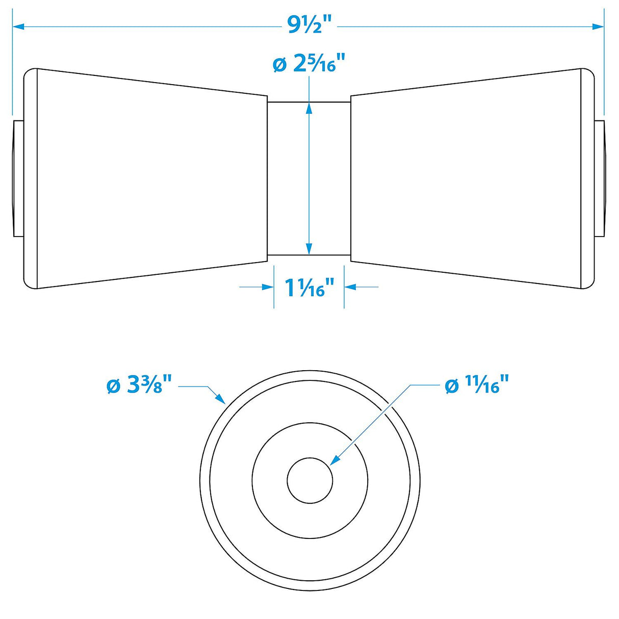 Heavy Duty Keel Roller10 -5/8 Id(Bulk