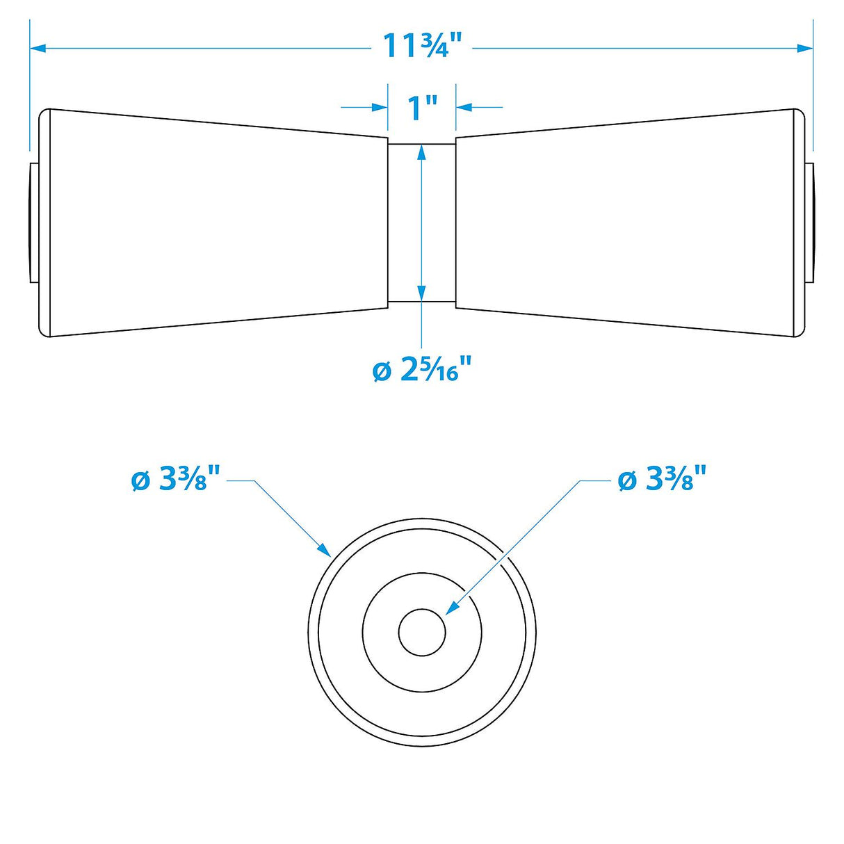 Heavy Duty Keel Roler-12 -5/8 Id(Bulk