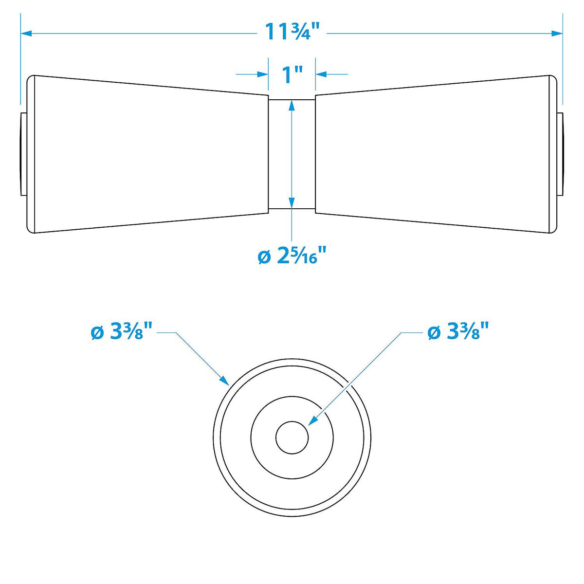 Heavy Duty Keel Roler-12 -5/8 Id(Bulk