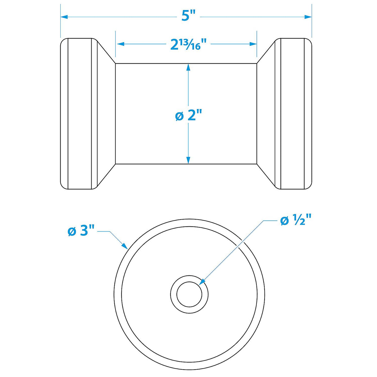 Spool Roller-5 -1/2 Id(Bulk)