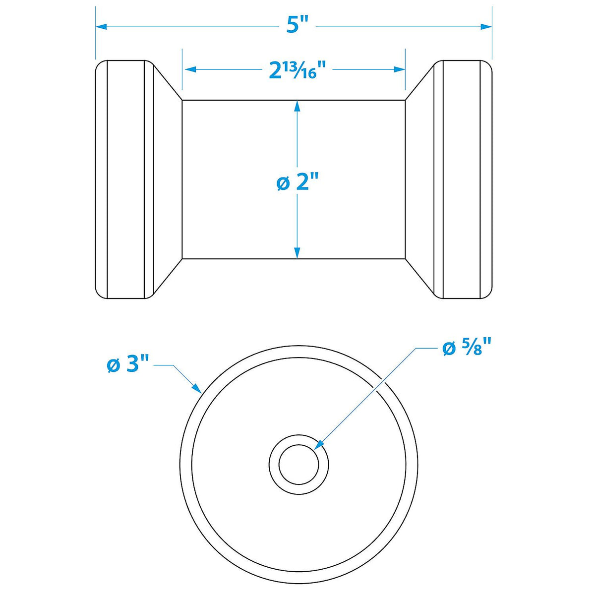 Spool Roller-5 -5/8 Id(Bulk)