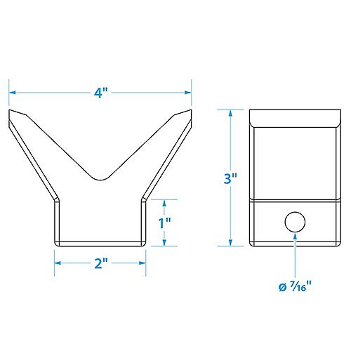Bow Stop-2 X2 -3/8 I.D.(Bulk)