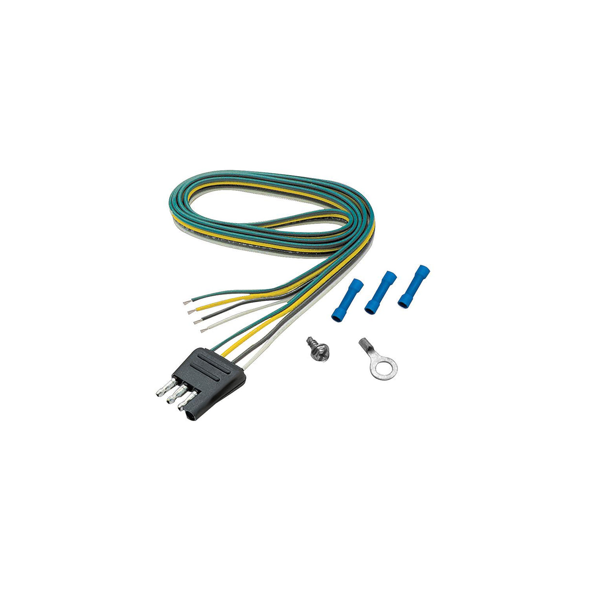 4-Way Flat Trailer Harness 48" Trailer Side