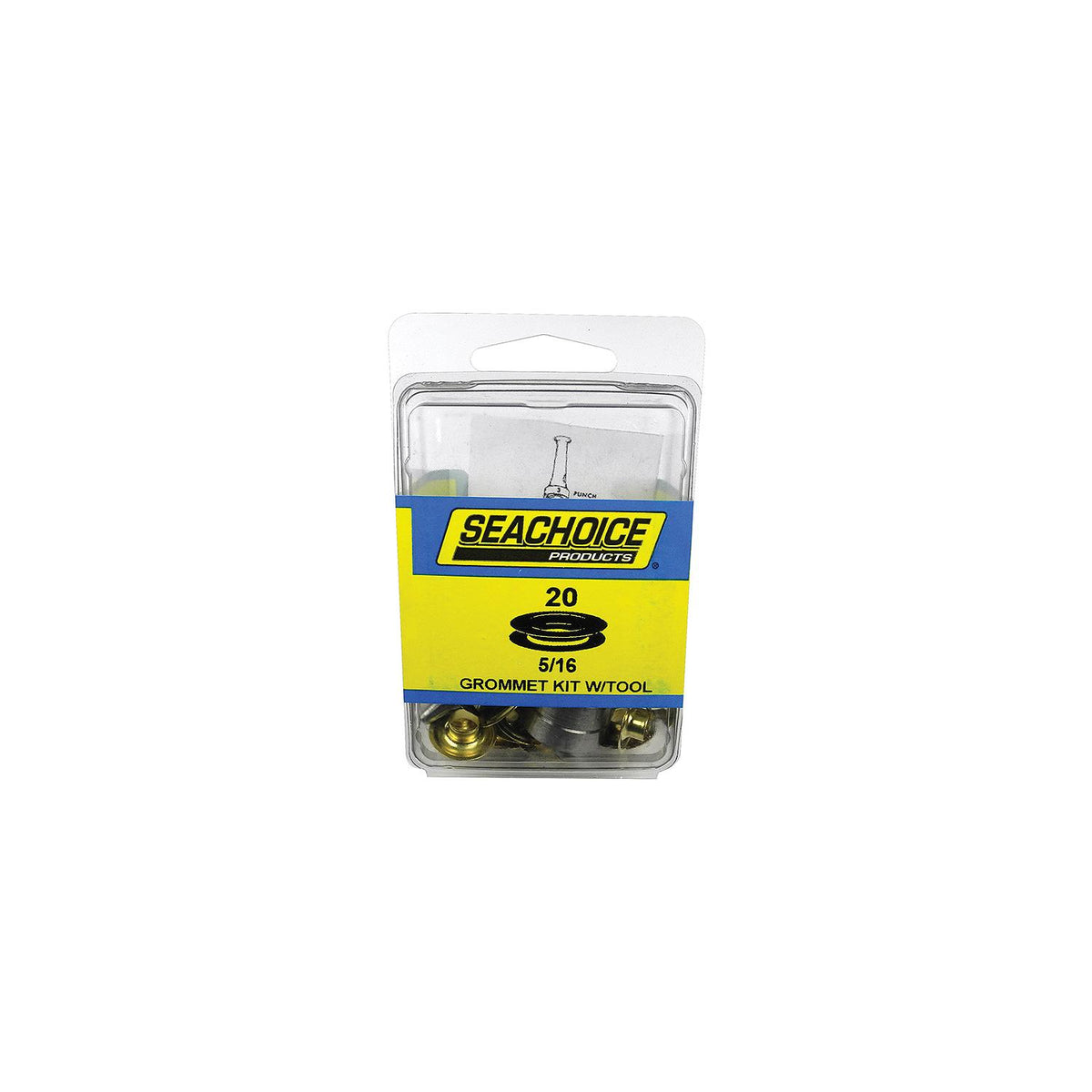 Seachoice 59997 Grommet Kit With Tool<br>20 Sets - 5/16″ Grommets