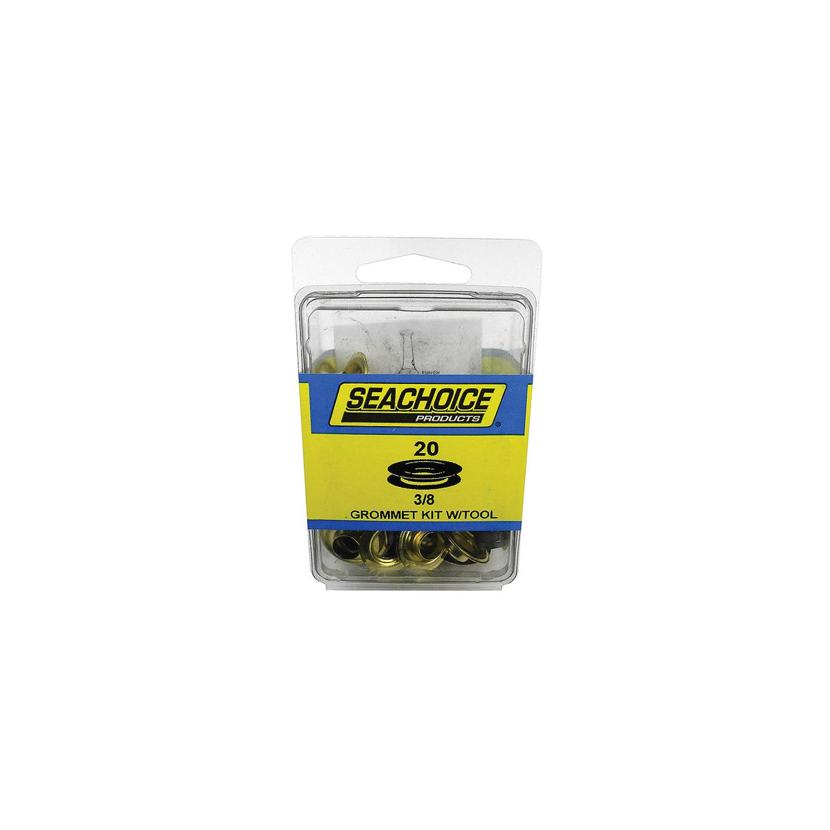 Seachoice 59998 Grommet Kit With Tool - 20 Sets - 3/8″ Grommets
