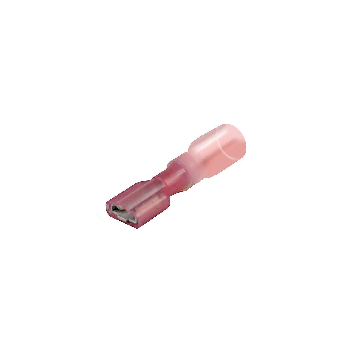 Seachoice 60271 3-to-1 Heat Shrink Insulated Quick Disconnect, 22-18 Ga., 0.250″ Female, Red, 25-Pack