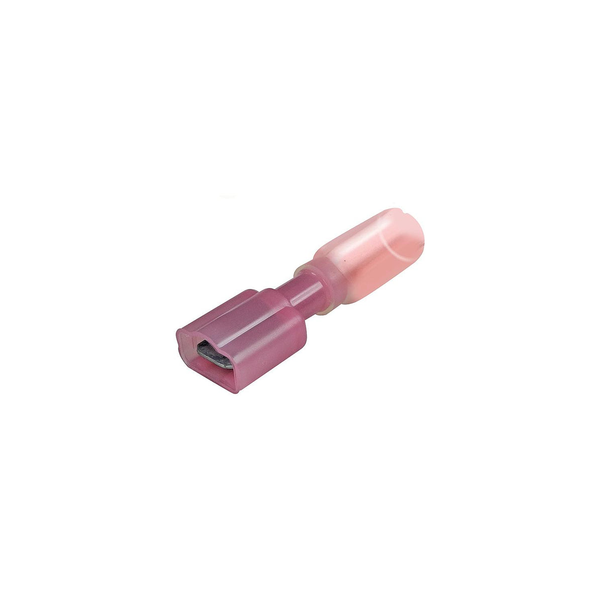 Seachoice 60281 3-to-1 Heat Shrink Insulated Quick Disconnect, 22-18 Ga., 0.250″ Male, Red, 25-Pack