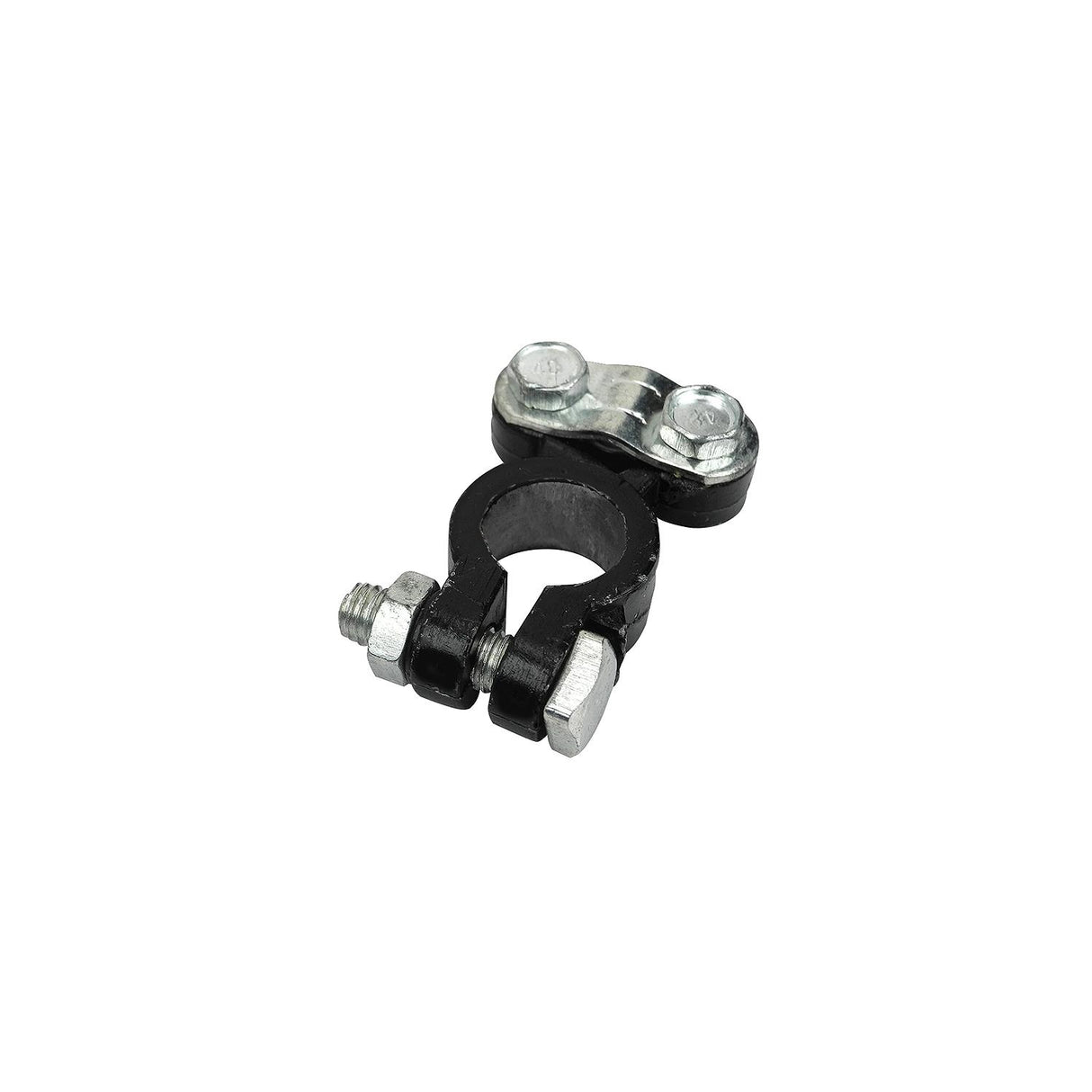 Clamp style coated battery terminal, Black