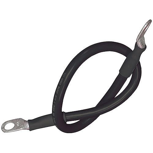 Seachoice 63023 Tinned Copper Battery Assembly, 4 AWG, Black, 4'