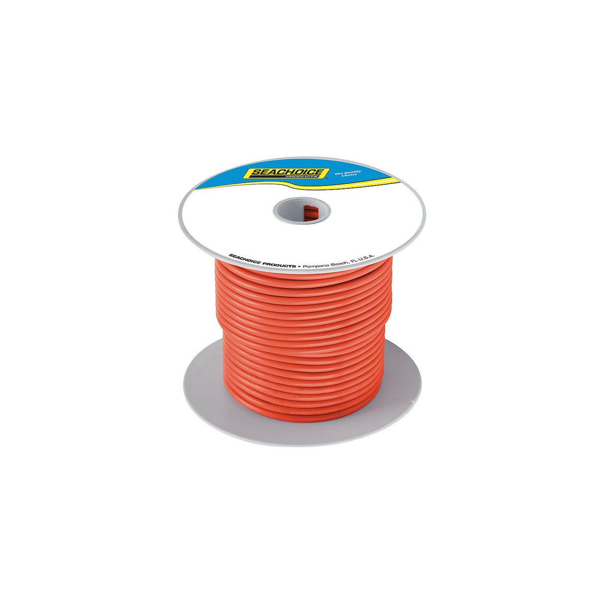 Seachoice 63116 Tinned Copper Marine Wire, 14 AWG, Orange, 100'