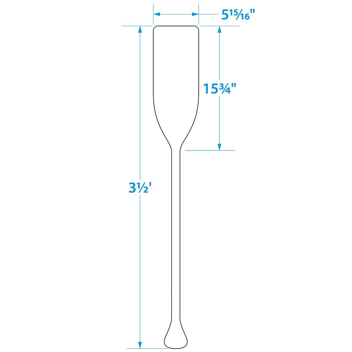 Seachoice 71141 Standard Wood Paddle - 3.5 Ft.