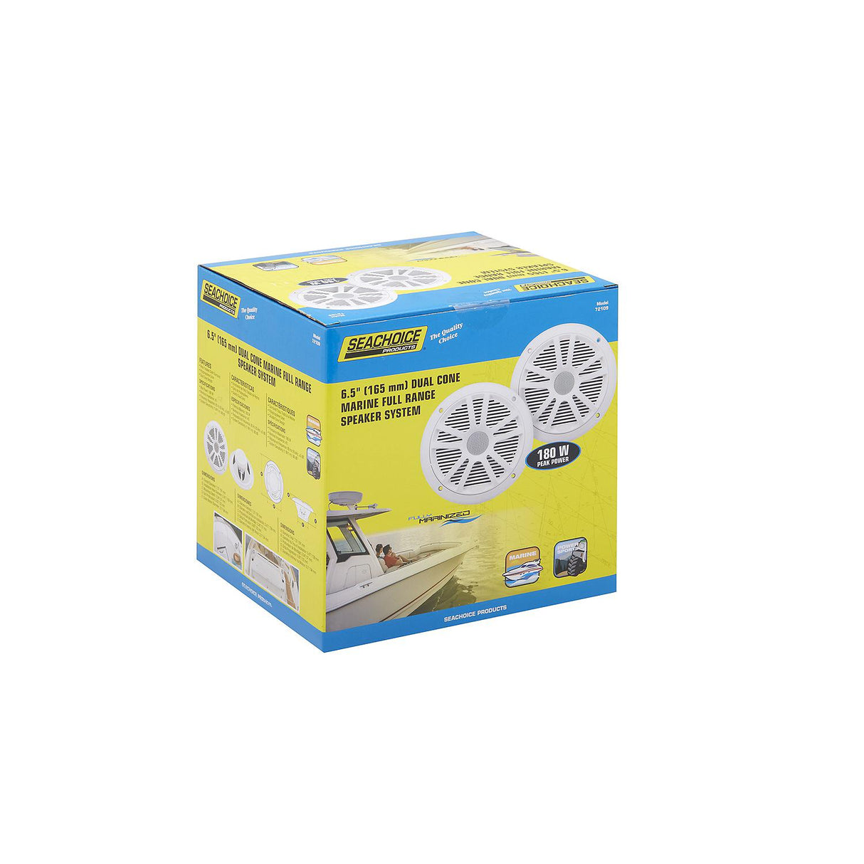 Seachoice 72109 6-1/2″ 2-Way Full Range Dual Cone Speakers