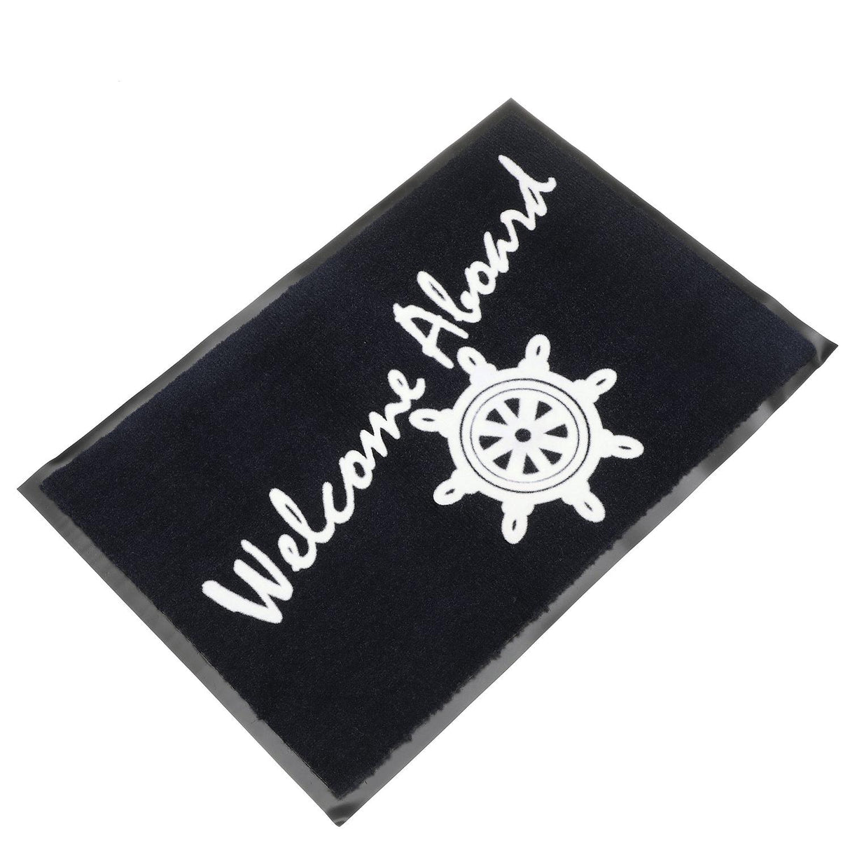 Seachoice 78180 18" x 27" Blue Welcome Aboard Mat