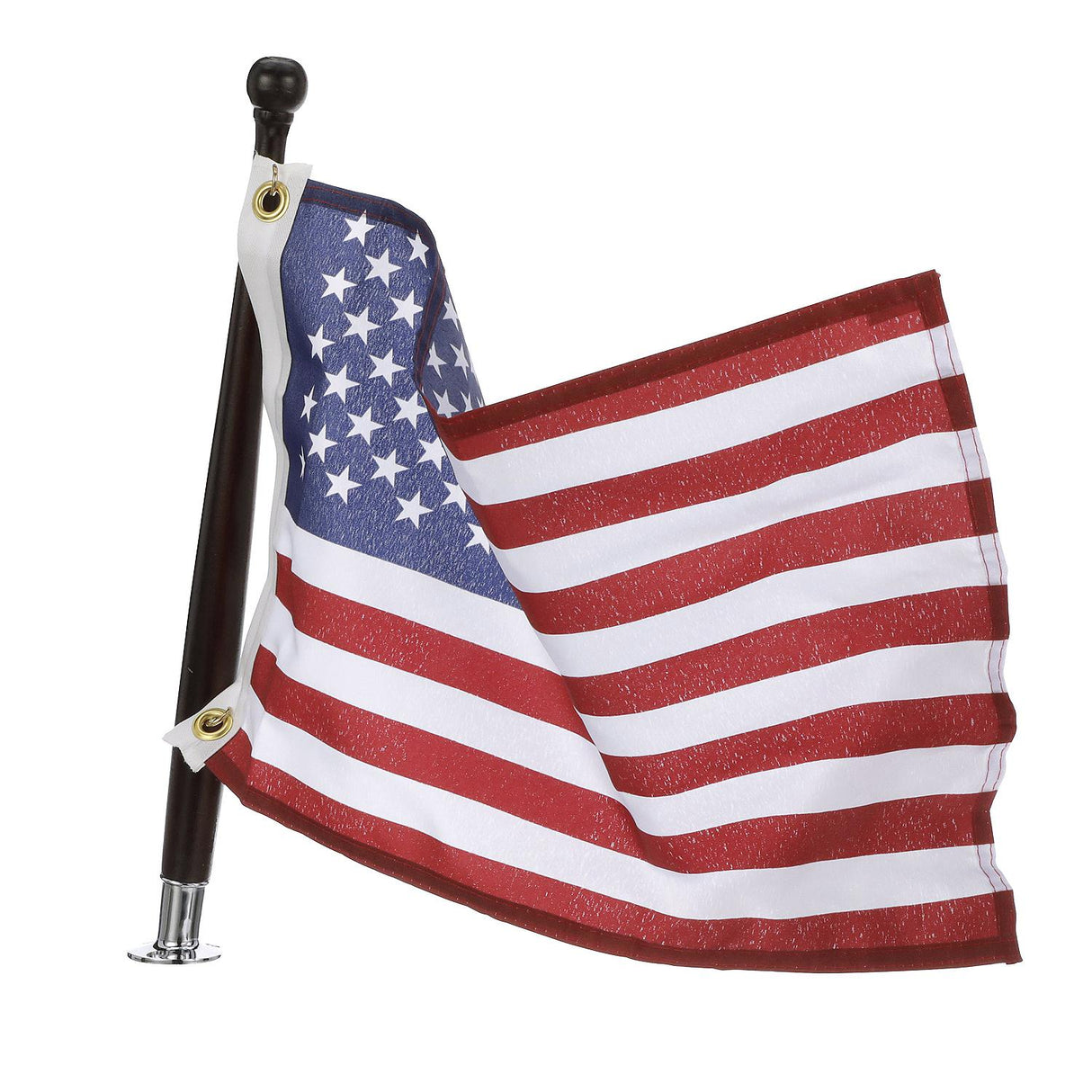 Seachoice 78191 Marine U.S. 12" x 18" Flag Kit With 18" Pole and 3/4" Socket
