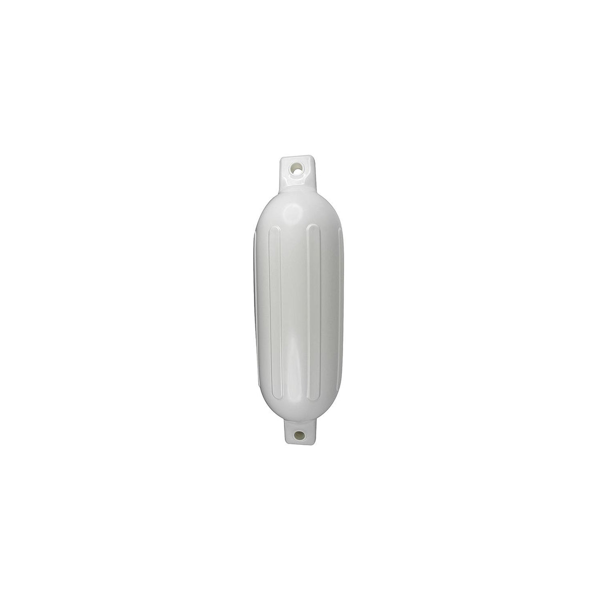 Seachoice 79031 Twin Eye Ribbed Fender, White, 8.5 x 27″
