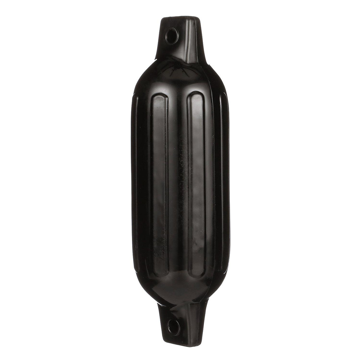 Seachoice 79041 Twin Eye Ribbed Fender, Black, 4.5 x 16″