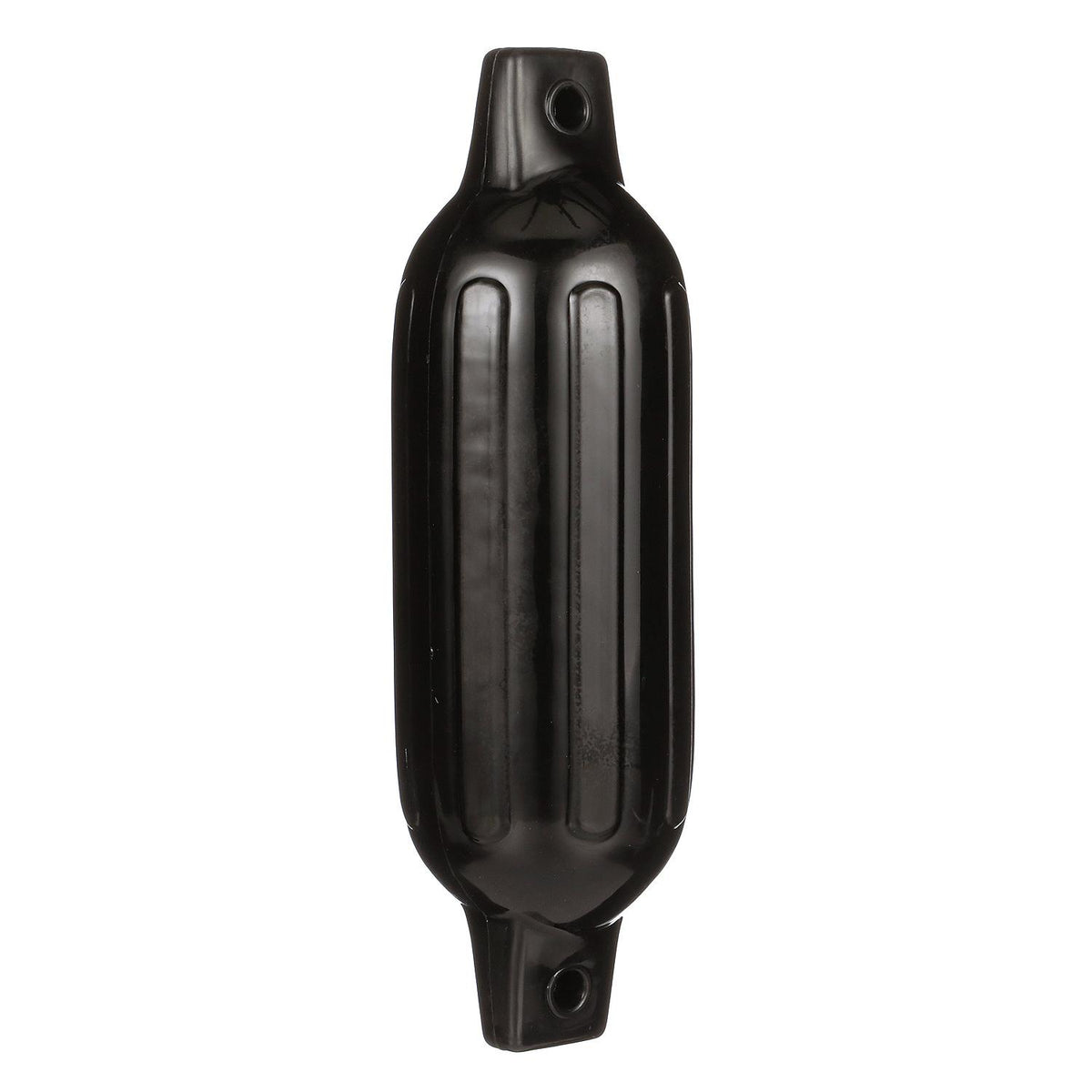 Seachoice 79041 Twin Eye Ribbed Fender, Black, 4.5 x 16″